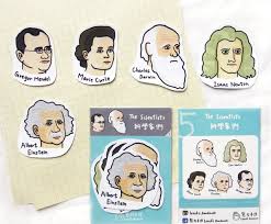 Scientist sticker set