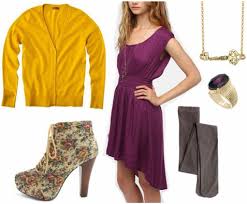 Purple Yellow Outfit Color Combinations For Clothes Girly Outfits Fashion