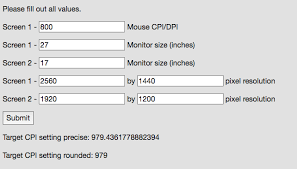 transfer mouse dpi cpi settings to a different resolution device