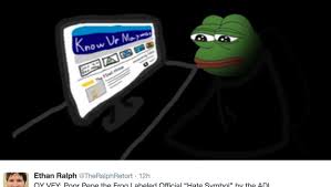Pepe the frog is an anthropomorphic frog character from the comic series boy's club by matt furie. Pepe The Frog Declared A Hate Symbol By Anti Defamation League