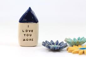 She has truly captured your heart with her kind words, gestures and actions, which has compelled you to have a desire to give her a testament of your love and your commitment. I Love You More Anniversary Gift Personalized Gift One Year Anniversar Ceramics By Orly