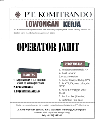 Loker bkk bkk karawang bkk bekasi 21 bkk yang sering membuka loker loker bkk bkk cikarang bkk karawang. Loker Pt Komitrando