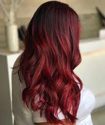 45 Shades Of Burgundy Hair Dark Burgundy Maroon Burgundy With Red Purple And Brown Highlights Red Balayage Burgundy Hair Red Ombre Hair