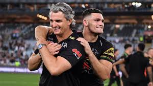 Jarome luai (1997 16 ocak doğumlu) bir olduğunu samoa uluslararası ragbi ligi bir şekilde oynayan futbolcu beş sekizinci veya liberosu için. Nrl 2021 Penrith Panthers Coach Ivan Cleary Urges Nrl To Look Outside The Salary Cap With State Of Origin Representative Bonuses