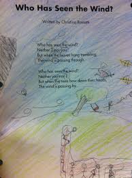 Who Has Seen The Wind Neither I Nor You Poem The Adventures Of A First Grade Teacher Weather Unit Weather Unit Weather Kindergarten First Grade Teachers