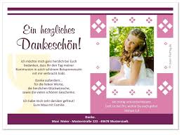 Dankeskarte Zur Kommunion Motiv Raute Dankeskarten Danke Karte Einladung Kommunion