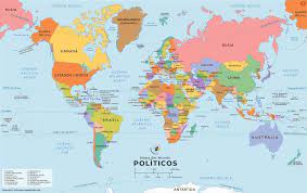 Simple disney coloring pages for kids. Amazon Com World Map With Countries In Spanish Laminated 36 W X 22 73 H Office Products