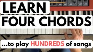 piano chords for beginners learn four chords to play hundreds of songs