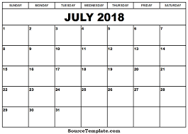 Free 5 July 2018 Calendar Printable Template Source Template June Calendar Printable Editable Calendar Calendar Printables