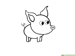 And i'm lucky that minecraft. How To Draw A Simple Pig 9 Steps With Pictures Wikihow