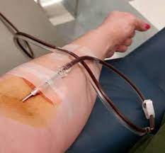 The parts that are left over, including your red blood cells, go back in your body, along with some saline (saltwater) solution. Transgender Woman Sues Plasma Center In Kent Charging Discrimination Knkx