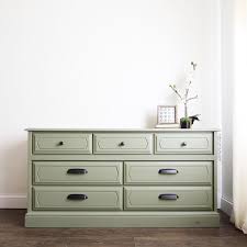 Allows the room's architectural details to stand out, and then complements them with modern furniture, metal barstools, and an exposed stove pipe. Olive Green Painted Dresser Farmhouse Decor Mid Century Modern Modern Farmhouse Painted Furniture Nursery Decor Vintage Dresser By Arayofsunlight From A Ray Of Sunlight Of Duluth Mn Attic