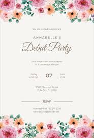 Debut event invitation card template. 27 Debut Invitation Templates Psd Ai Vector Eps Free Premium Templates