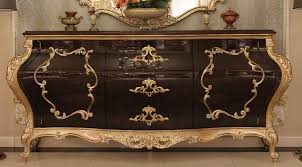 Mit der modernen betonoptik stellt die kommode eine dekorative bereicherung für wohnräume dar. Casa Padrino Luxus Barock Kommode Dunkelbraun Gold 243 X 60 X H 115 Cm Prunkvoller Massivholz Schrank Mit 2 Turen Und 3 Schubladen Edle Barock Mobel