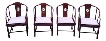 James Mont Style Henredon Cane Dining Chair Set Of 4 On Chairish Com Cane Dining Chairs Chair Asian Dining Chairs