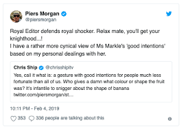 Markle said that she had approached people in the royal institution for help after she had suicidal thoughts, but was turned down. Meghan Markle Illegal Phone Hacking The Ghosting Of Piers Morgan