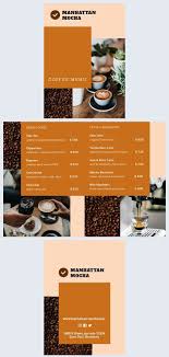 Modern Coffee Menu Template Coffee Menu Menu Template Free Coffee