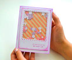 Remove liner of foam tape to expose the adhesive side. Shaker Card 10 Steps With Pictures Instructables