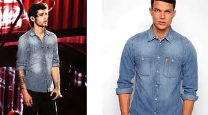 ONE DIRECTION : Zayn Malik with a denim shirt