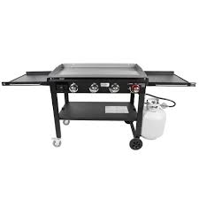 Heat up a hot meal outdoors with a backpacking, camp, portable, or outdoor stove from academy sports + outdoors. Razor Griddle Ggc1643m 37 Inch Outdoor Steel 4 Burner Propane Gas Grill Griddle With Wheels And Top Cover Lid Folding Shelves For Bbq Cooking Black Target