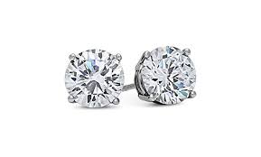 Sophie miller cubic zirconia & simulated white agate 14k gold over silver floral hoop earrings. Up To 80 Off On 14k White Gold Solid Cubic Zi Groupon Goods