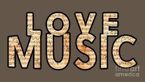 You can use it on facebook or in youtube comments, for example! Love Music Slogan Text Filled With Musical Notes From Old Vintage Score Digital Art By Gregory Dubus