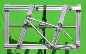 The Simplest Bicycle Framebuilding Jig I Could Come Up With Bicycle Frame Simple Bicycle Bike Frame