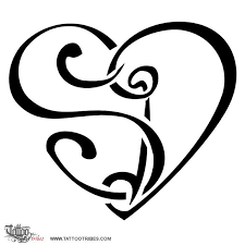 Something Simmilar Only With Letters N And R Tattoo Lettering Fonts Letter S Tattoo Heart Tattoo