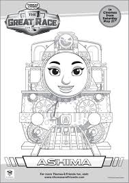 Thomas Friends The Great Race Colouring Pages In The Playroom In 2020 Birthday Coloring Pages Train Coloring Pages Happy Birthday Coloring Pages