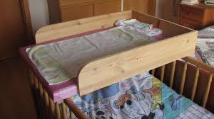 The First 6 Months While Our Baby Was Sleeping In A Bassinet I Was Changing Her On My Bed While Sitting Down Baby Changing Tables Diy Crib Baby Changing Table