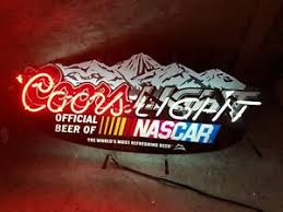 Coors Light Neon Sign Nascar Ebay