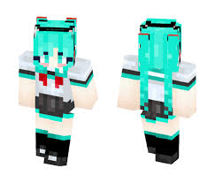 When you find the skin you want, download it directly to your mobile device. Download Hatsune Miku Nekomimi Switch Minecraft Skin For Free Superminecraftskins