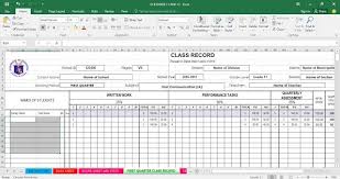 E Class Record For Senior High School High School High School Seniors National High School