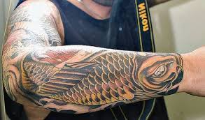 Koi Tattoo Forearm By Symehawk Via Flickr Koi Fish Tattoo Forearm Polynesian Tattoo Tattoos