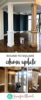 How We Updated Our Interior Faux Columns Dining Room Makeover Columns Decor Interior Columns House Columns