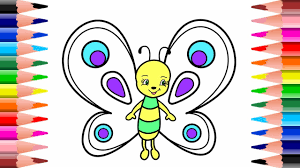 Easy butterfly drawings this video is an easy way to learn drawing for kids with step by step instructions and ease. Creative Cute Butterfly Drawing For Kids Novocom Top