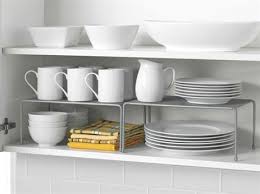 Org Metal Mesh Expandable Cabinet Shelves In Metallic Chrome Set Of 2 Shelves Kitchen Storage Solutions Kitchen Organization