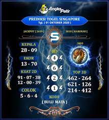 Syair Togel Singapore 01 October 2020 Tokosyair Com Seoul Shio Sydney