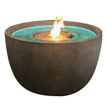 We take pride in our high quality fire pits, fountains, and garden accessories for your backyard. Led Fountain Firepit 24 Cement 69955 2 Rona