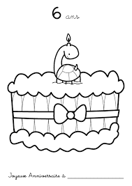 Drôle compilation des vidéos pour. Coloriage A Imprimer Anniversaire 6 Ans