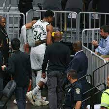 It also looked like giannis antetokounmpo should have been called for a foul on the play that caused the injury. Lhom1zcwjcmc1m
