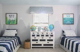 However, it's worth to try a new and unique style for the boys' room that is unusual to make a fun and challenging design to create a more fun atmosphere in their bedrooms. Boys Shared Bedroom Reveal Lovely Etc