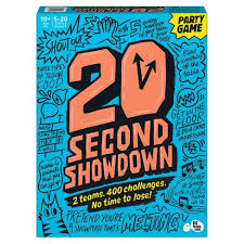 Players are tested on their quick wit and ability to come up with answers on the fly. 20 Second Showdown Game Target