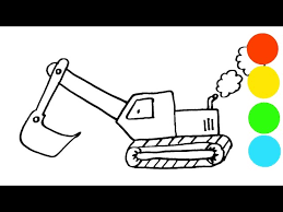 Cara Mewarnai Truk Kontainer Eskavator Dan Dump Truck Untuk Anak Anak Youtube