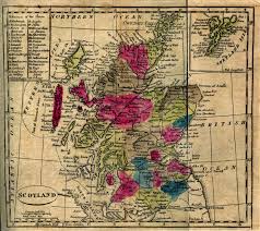 Map Of Scotland 1808 Scotland Map Scotland Map