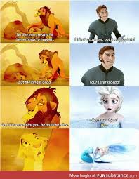 Parallels Between The Lion King And Frozen Funsubstance Com Disney Funny Disney Jokes Disney Memes