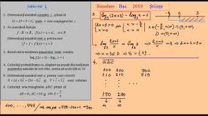 Elevii de la profilul real au fost testati la matematica, in timp ce elevii de la uman au sustinut simularea la istorie. Simulare Bacalaureat La Matematica Stiintele Naturii 2019 Youtube