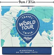 Get your logistical ducks in a row so you can focus on enjoying your time on the road. Buy Ridley S World Tour Travel Trivia Card Game Trivia Game For Adults And Kids 2 Players Includes 80 Questions And Bonus Facts Fun Quiz Cards Makes A Great