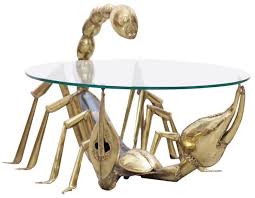 Playfully Elegant Tables Supported By Larger Than Life Crustaceans And Arachnids Coffee Table Vintage Antique Coffee Tables Coffee Table