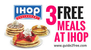 3 Free Meals At Ihop Ihop Food And Drink Free Food